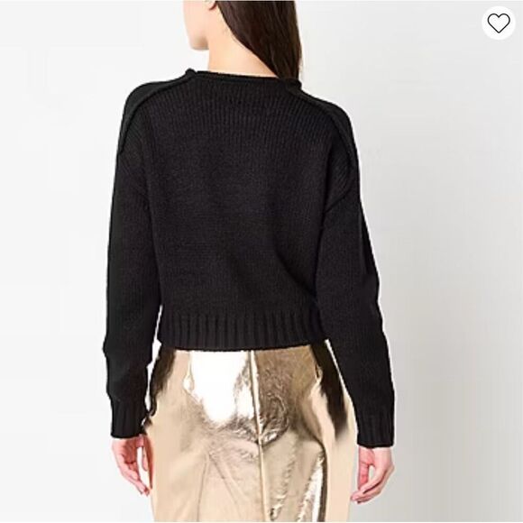 WORTHINGTON Womens Sweater XXL Crew Neck Long Sleeve Pullover Black NEW - Picture 2 of 15